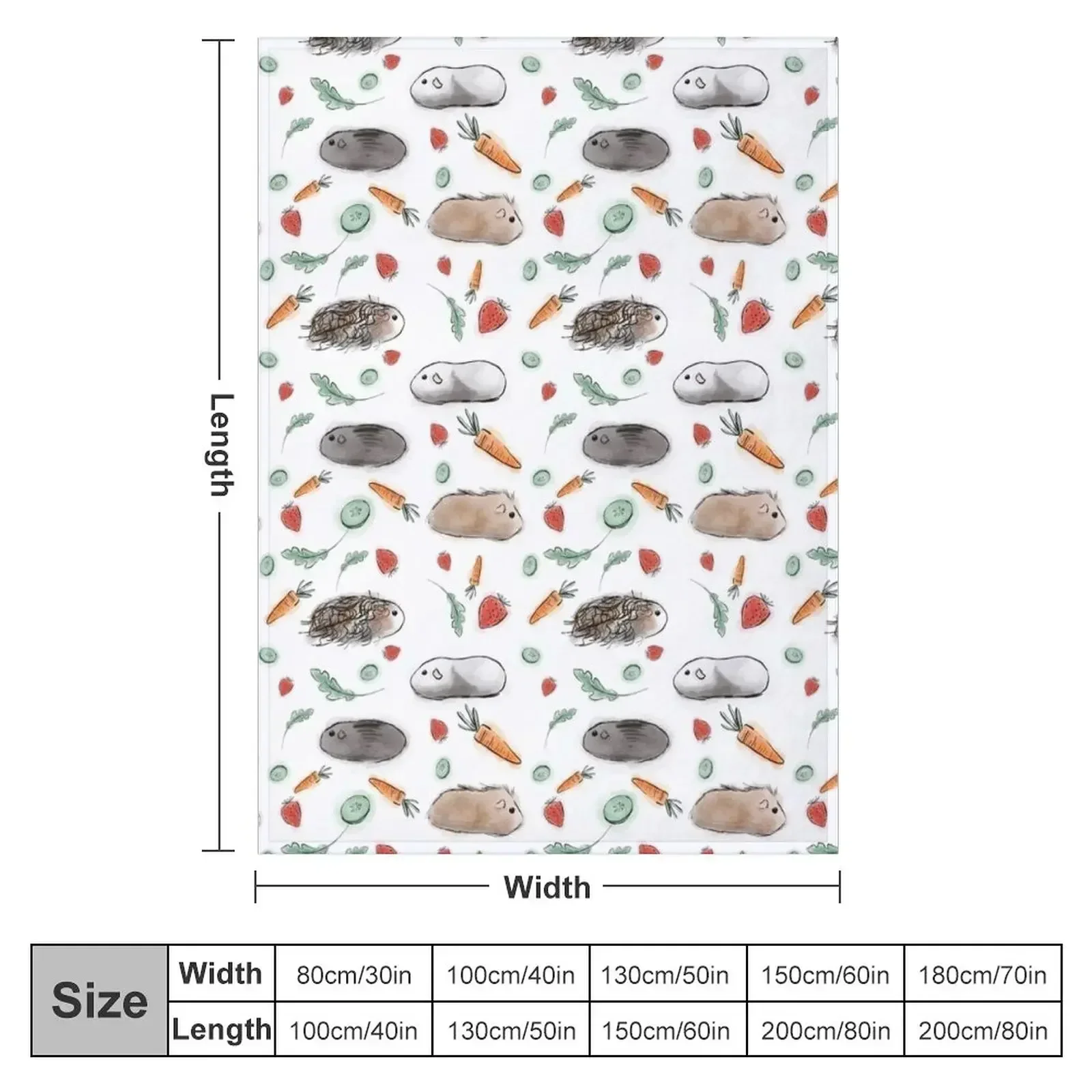 Guinea Pig Squad Throw Blanket couch cozy soft plush fuzzy picnic outdoor blanket
