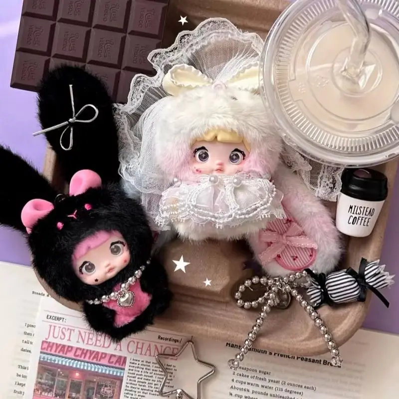 Véritable Nommi bébé-chérie lapin série V8 vinyle visage aveugle boîte mignon Anime figurines pendentif en peluche poupée recueillir modèle jouets cadeau