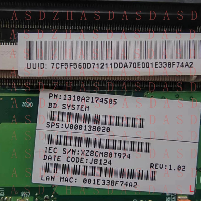 Z  For Toshiba Satellite L300 L300D Motherboard V000138020 Tested