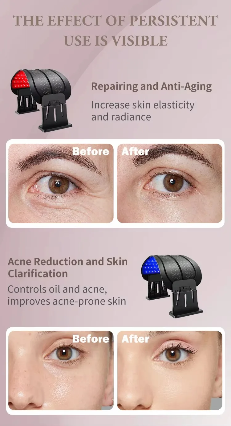 STLFL最新ケア機器マスクマシンLEDレッドライトパネル630nm 660nm 830nm 850nmレッドライトベッドフェイスケア