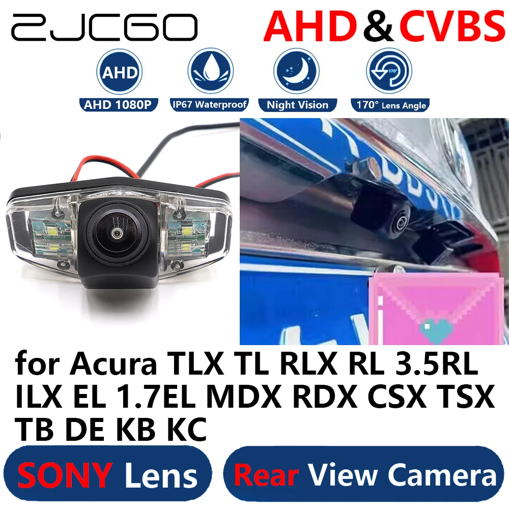 

AHD 1080P Parking Backup Reverse Rear view Camera for Acura TLX TL RLX RL 3.5RL ILX EL 1.7EL MDX RDX CSX TSX TB DE KB KC