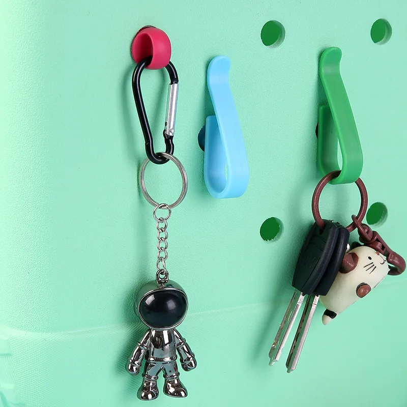 3pcs/lot DIY hooks couple charm buckles key chain fit for bogg bag beach accessories DIY phone decorations