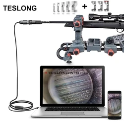 Teslong NTG100 5mm karabin kamera boroskopu cyfrowy luneta do czyszczenia polowania z 8-częściowym lusterkiem bocznym