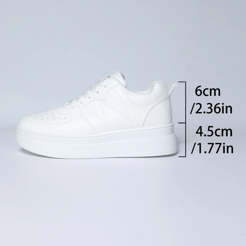 

Women Fashion Platform Sneakers Lace Up Running Sports Designer Shoes for Women Plus Size Comfortable Casual Walking Sneakers