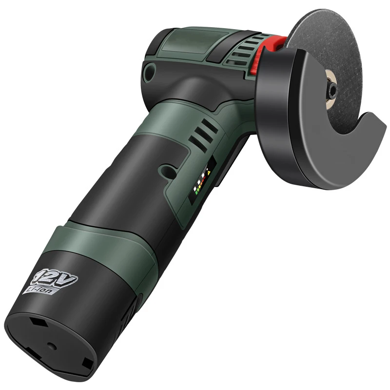 12v mini brushless ângulo moedor sem fio máquina de polimento com bateria de lítio recarregável diamante corte kit ferramenta elétrica