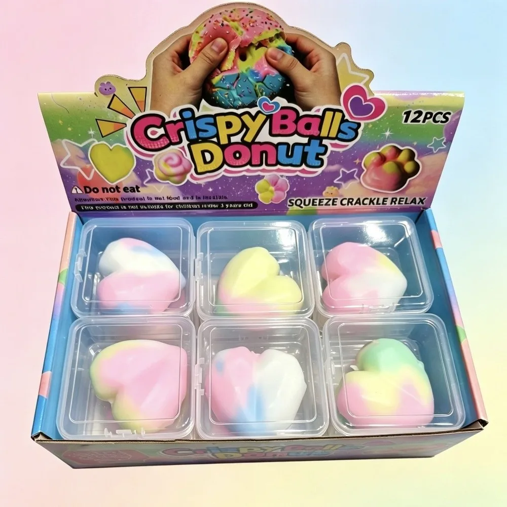 New Crunchy Sound Crispy Squeeze Wax Skin Colorful Sensory Fidget Rainbow Candy Handmade Wax Coating Stress Relief