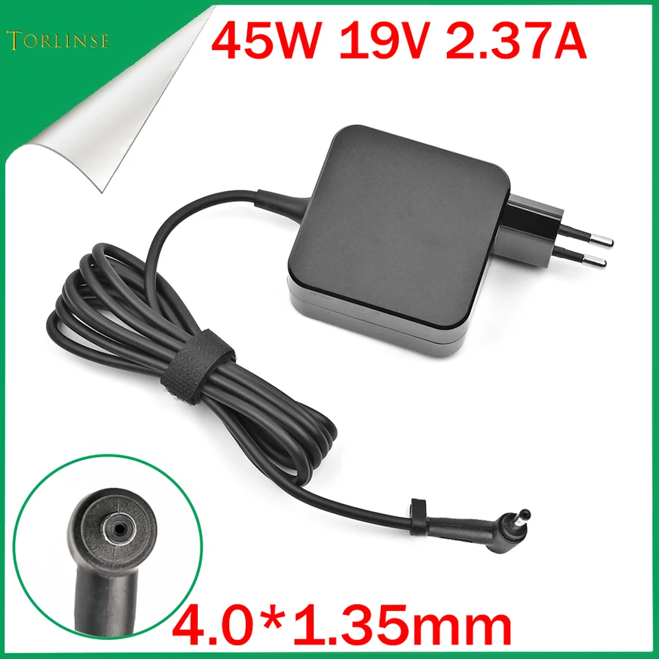ノートブック電源アダプター,19v,2.37a,45w,4.0x1.35mm,asus zenbook