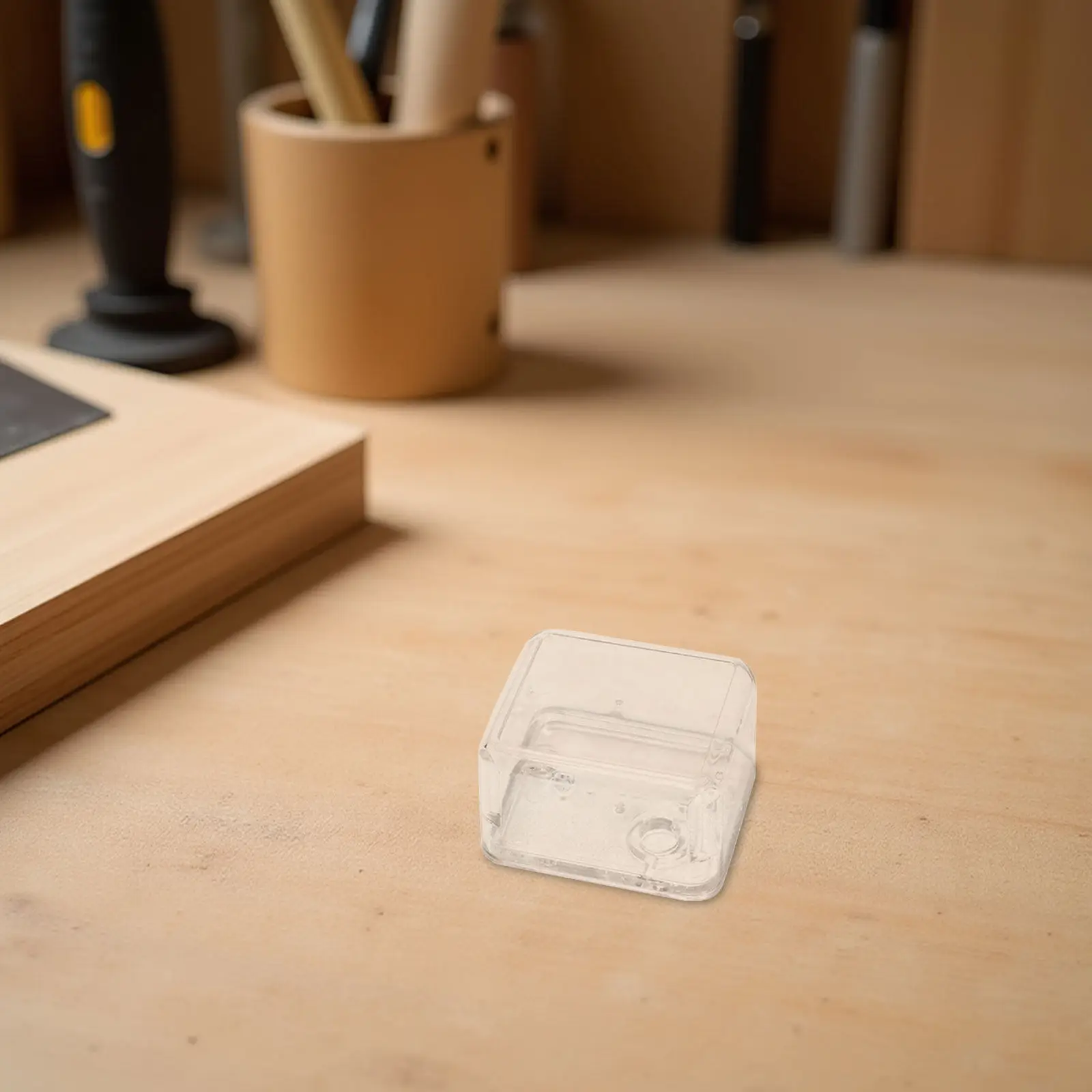 2 Piezas de Caja de Música Transparente de Plástico, Estuche de Repuesto Transparente Vacío con Soporte para Bobinador, para Montaje DIY, Reparación y Organización