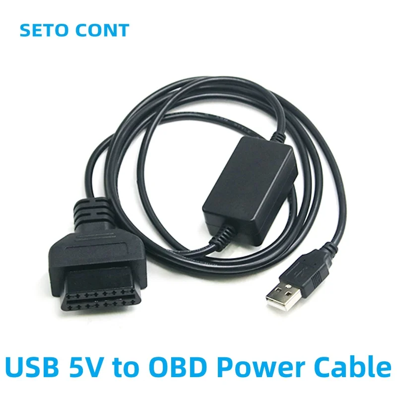 

Кабель для домашнего использования J1962 OBD Boost USB от 5 В до 12 В OBD2, гнездовой разъем, кабель для зарядки блока питания OBDII для устройств OBD 12 В