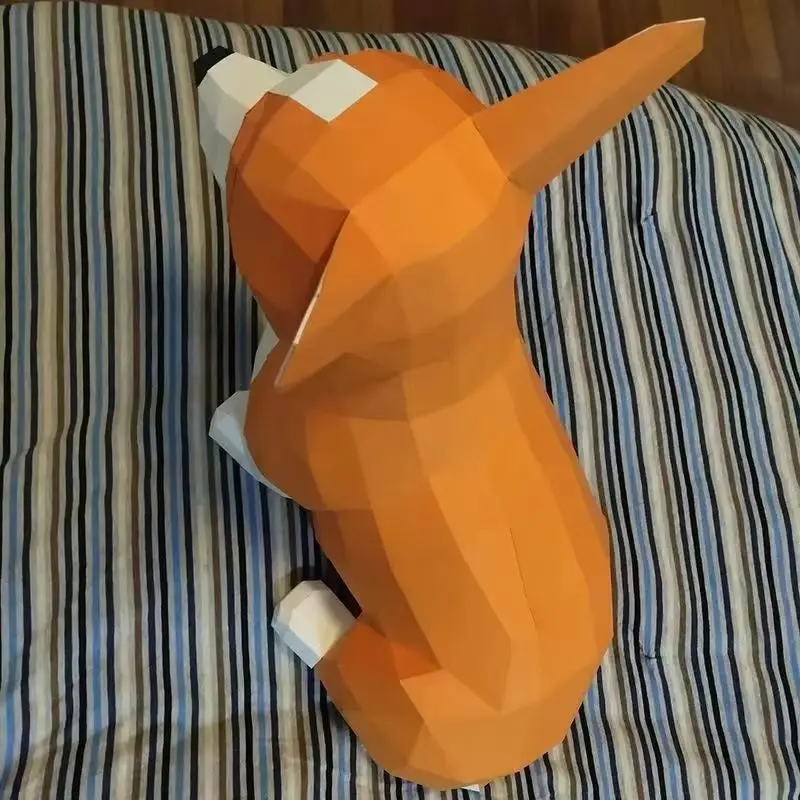44 سنتيمتر فصيل كورجي ورقة نموذج ديكور المنزل مكتب الديكور كلب الحيوان غرفة زخرفة Papercraft ثلاثية الأبعاد DIY بها بنفسك الألغاز الإبداعية يدوية اللعب