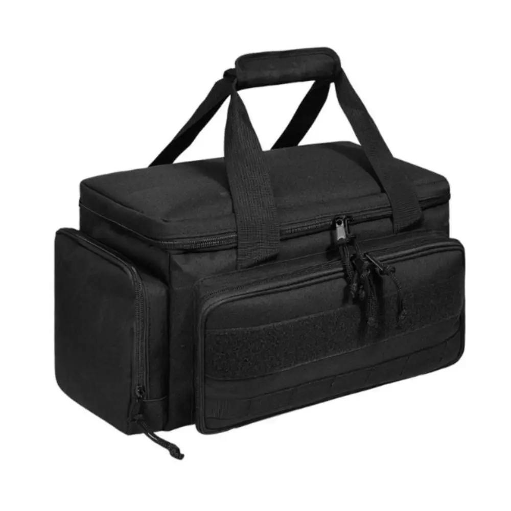 Comfortable Handle Tool Storage Bag Black Color Easy Carrying Multifunctional Work Bag Thick Padded Base Tool Case