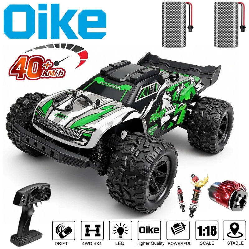Oike 4WD Remote Control 1/18 Off Road RC Truck Car Real 40KM/H High Speed Drift Racing All-Terrain Monster Truck for Adults Gift