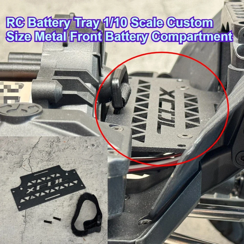 Metal Forward Battery Tray custom size For Axial SCX10 III Gladiator 1/10 scale RC Crawler Chassis Upgrade Replacement Part