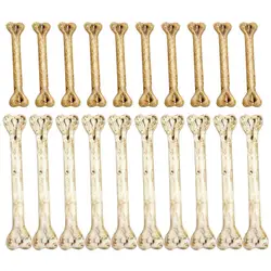20pcs Highly Halloween Toys Multi-functional Fake Bones DIY Hanging Bone Charm Halloween Prop Halloween Bones for DIY