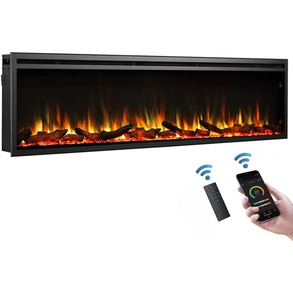 

LegendFlame Austin настенный встраиваемый и настенный электрический камин (72 дюйма)