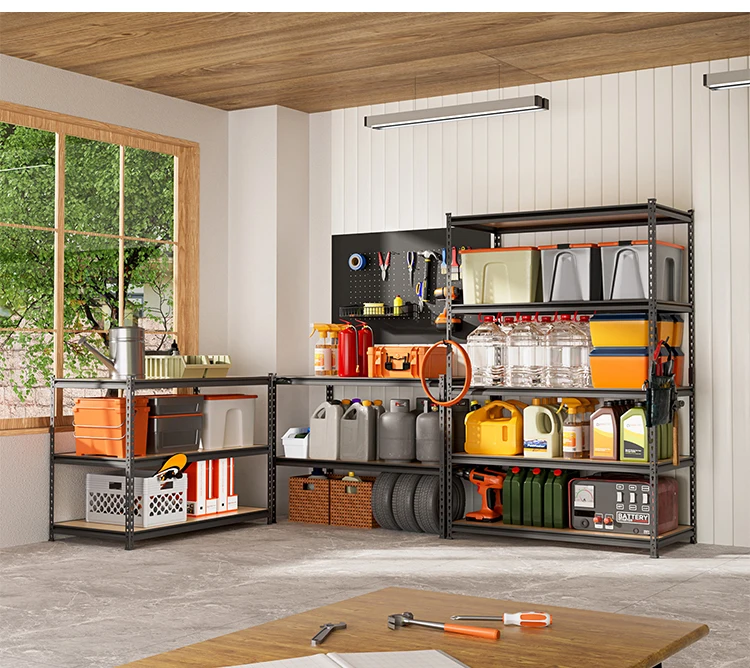 5 Tier Storage Holders Rack Shelf Boltless Iron Home Garage Steel Storage Rack Shelving Unit Suppliers