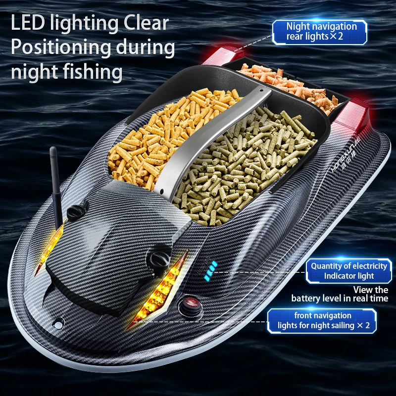 Nested boat 500m automatic decoupling intelligent voice remote control plastic surfer remote control boat fishing boat