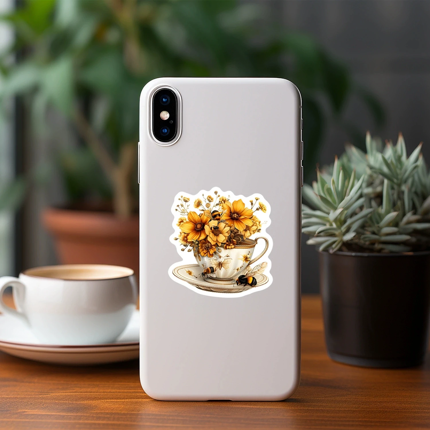 50-100 Pcs Cute Bee Graffiti Stickers Waterproof Vinyl Decals for Water Bottle Phone Laptop Journal Gift - view 4