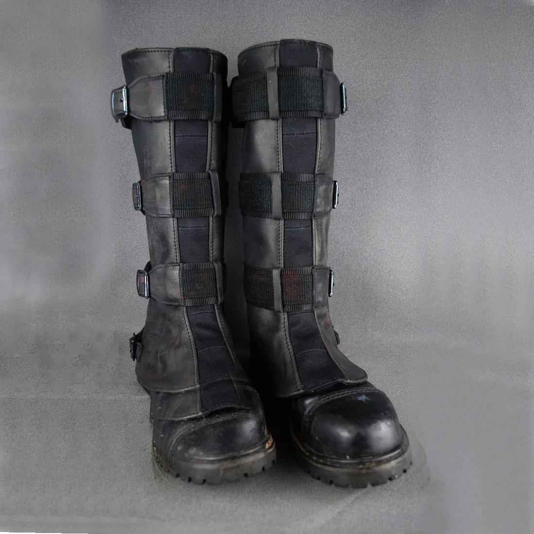 Mittelalterliche Motorrad-Beinschutzstiefel Steampunk Ritter Piraten Cosplay Kostüm Erwachsenen Halloween Renaissance Rüstungsleggings – Detail 4