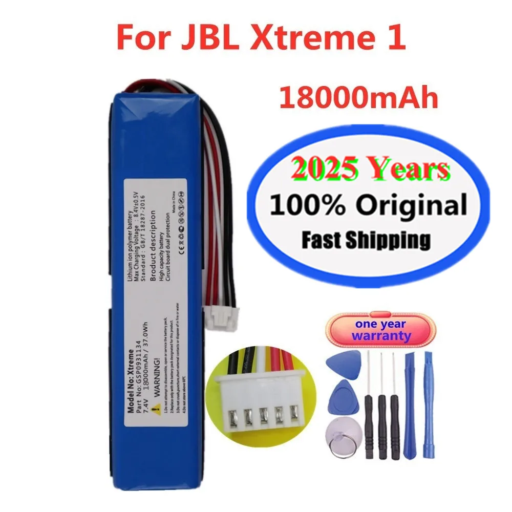 2025 Years 18000mAh 100% Original Speaker Battery GSP0931134 For JBL Xtreme 1 Xtreme1 Player Loudspeaker Bluetooth Bateria