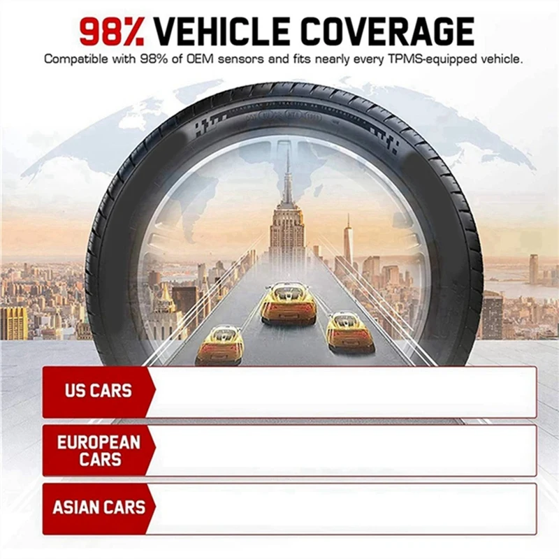 6 ชิ้นโปรแกรม MX Sensor 315 เมกะเฮิร์ตซ์ + 433 เมกะเฮิร์ตซ์ 2 ใน 1 เซ็นเซอร์ความดันยาง TPMS สําหรับ Autel เครื่องมือ TS408 TS508 ITS600