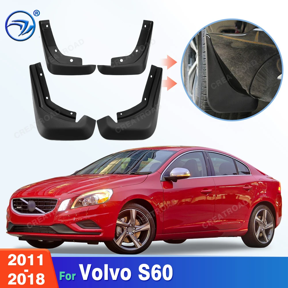 

For Volvo S60 2011 2012 2013 2014 2015 2016 2017 2018 Fender Mudflaps Splash Guards Mudguards Mud Flaps Car Accessories