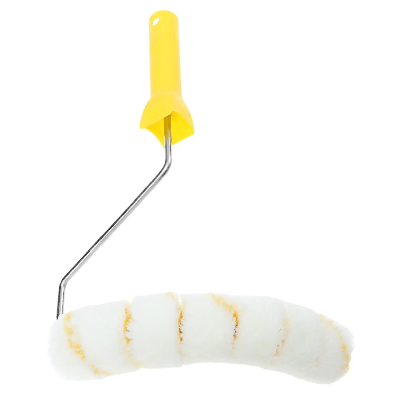 Pipe Painting Brush Roller for Gas Water Pipes Multi Wheels Plaster Arc Firefighting Yellow Lightweight Long Lasting