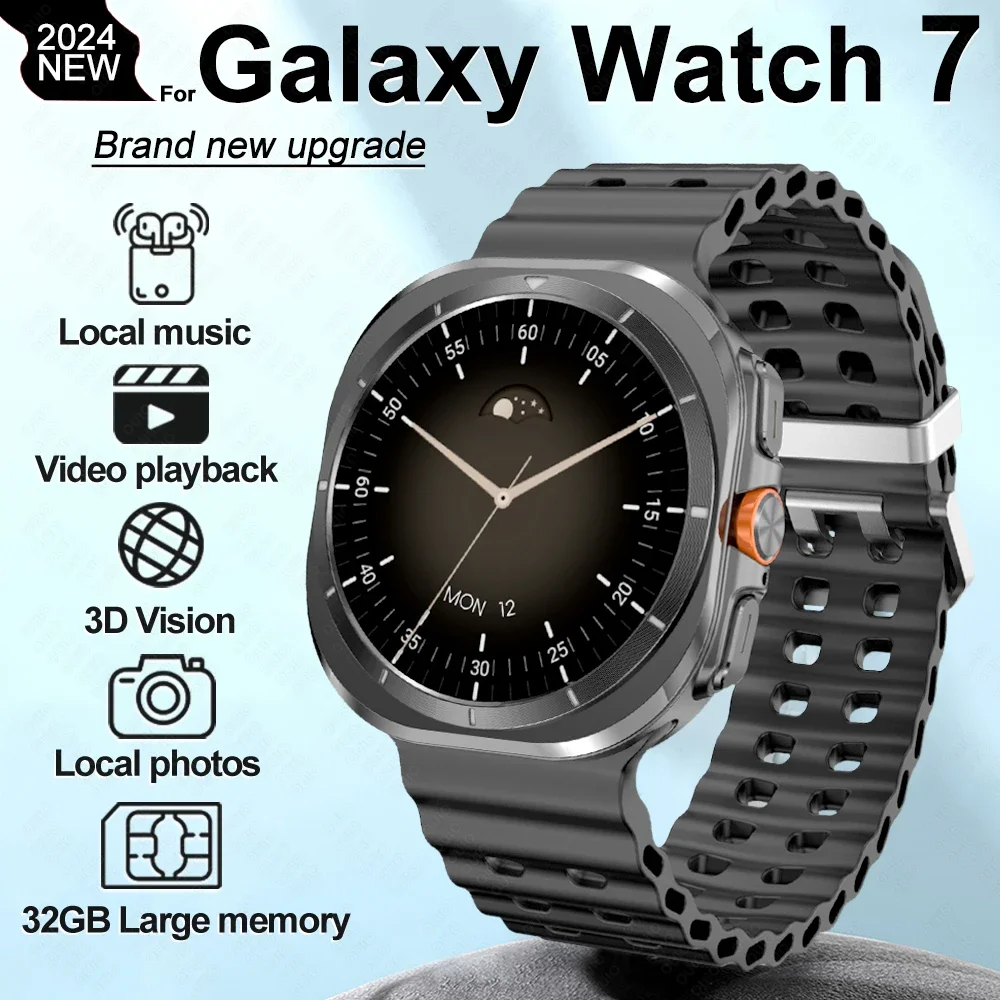 

For Samsung Galaxy Watch 7 Ultra Smart Watch Men 32GB Memory NFC Bluetooth Call IP68 Waterproof Outdoor Sport Watch New Upgraded