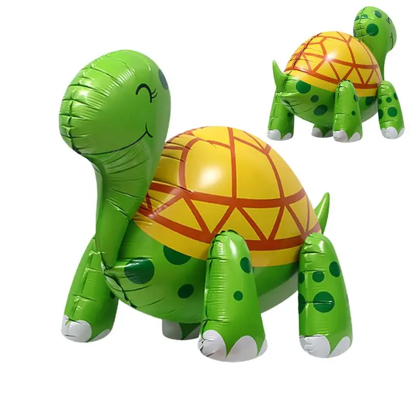 Sea Turtle Balloon Cute 4D Inflatable Animals Foil Turtles Blow Up Animals Cute Turtle Themed Decorations For Jungle Forest Zoo