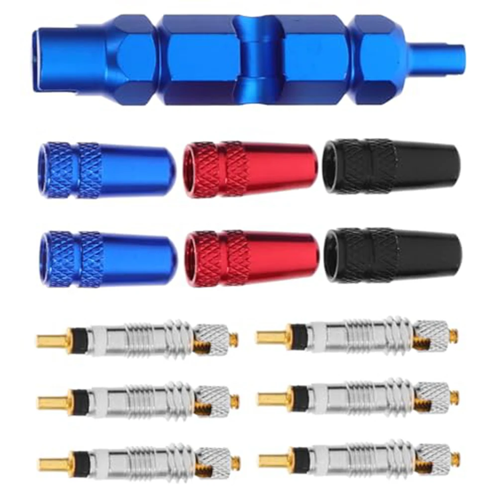 

Bike Maintenance 8*5*5 Manual Nozzle Converter Valve Core Kit Compact Design Easy To Use Essential Maintenance