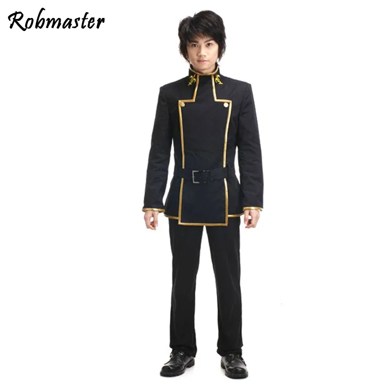 Anime código geasass lelouch da rebelião lelouch lamperouge uniforme escolar para adultos crianças cosplay traje topo + calças + cinto