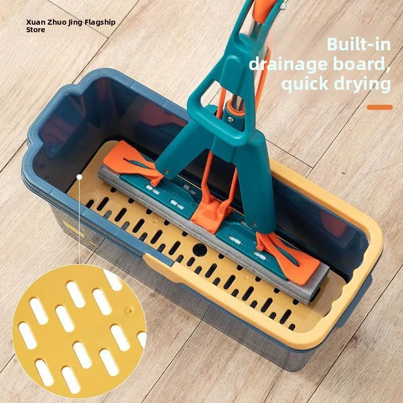 

Утолщенное пластиковое ведро для швабры, большое, с ручным отжимом, для домашнего использования, прочный инструмент для уборки, специально для швабр и тряпок
