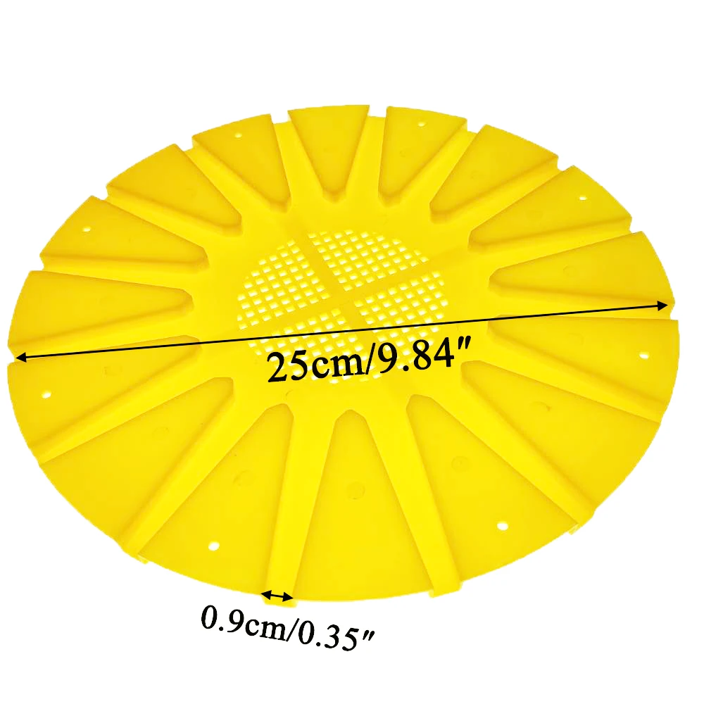 Plastikowy ul pszczeli 8 sposobów 16 sposobów Bee Super Clearer Board Rapid Escape Round Disc Adapter 25mm Outlet Outputs Beekeeping Tool 5PCS