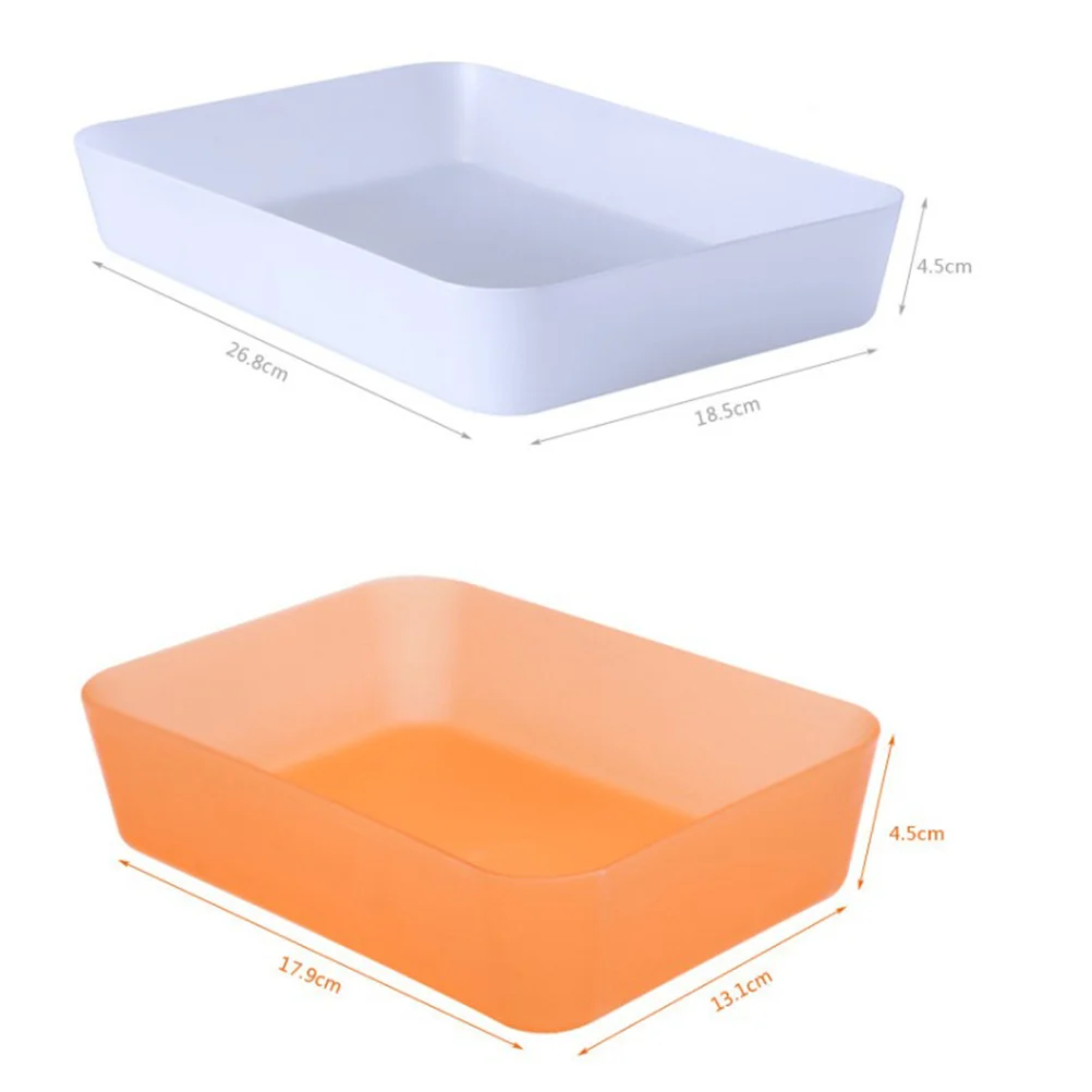 Drawers Debris Storage Box Multifunctional Plastic Home Office Classification Finishing Box Size S (Orange)