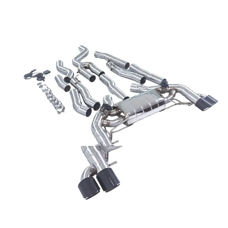 2022 X3 M40i Three Liter Midpipe Rear Muffler Single Electric Valves Quad Outlet Exhaust Assembly Wholesale Supply t001