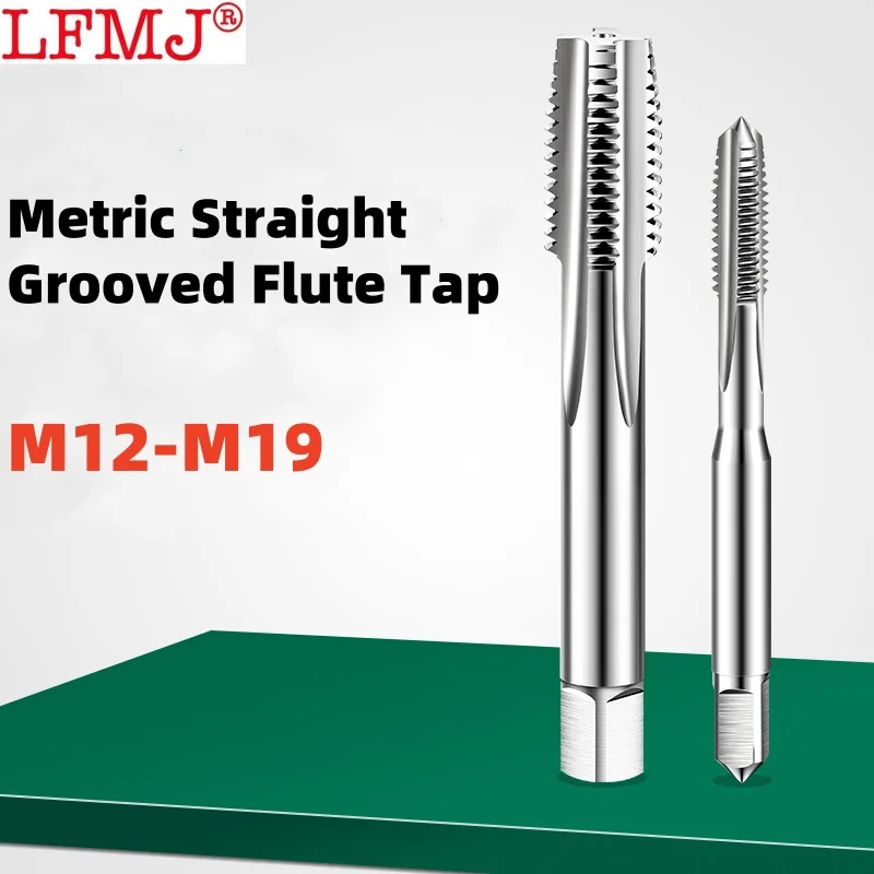 

1PCS HSS Metric /Fine Straight Grooved Flute Tap M12M13M14M15M16M17M18M19X2.5/2/1.75/1.5/0.5 Right Hand taps