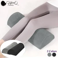 Almohadas de franela para extensión de pestañas, almohada de espuma viscoelástica de media luna para piernas, soporte para espalda y cabeza, pestañas injertadas para uso en salón de belleza