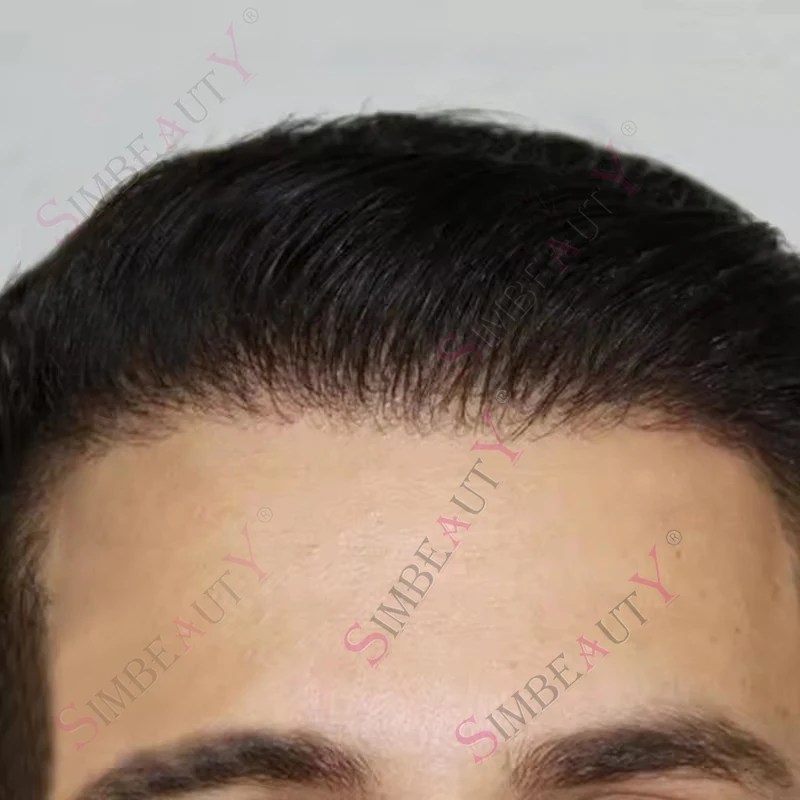 

Мужской парик-система замещения волос Long Last 0.1mm Injection PU Toupee для мужчин, цвета 1b40, серо-коричневый, натуральный черный, 100% человеческие волосы