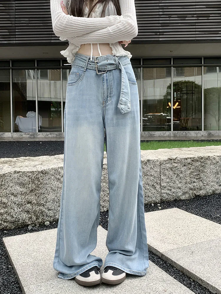 Deeptown Vintage Y2k Flare Jeans Women Autumn Baggy Grunge Gyaru Denim Pants Korean Fashion Baddies Streetwear 90s Aesthetic