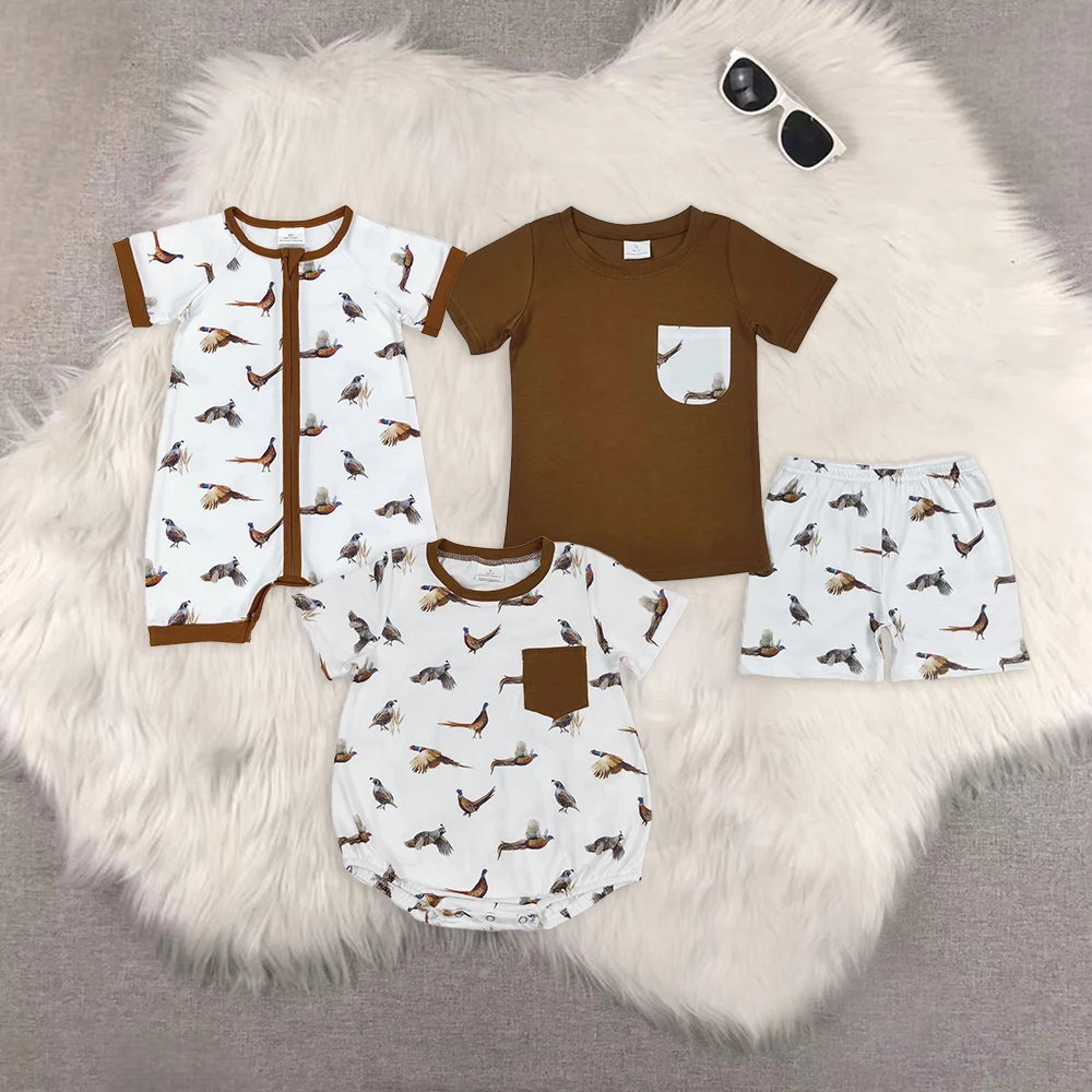 

Baby Boys Sibling Brother Wild Chicken Rompers Shorts Clothes Sets