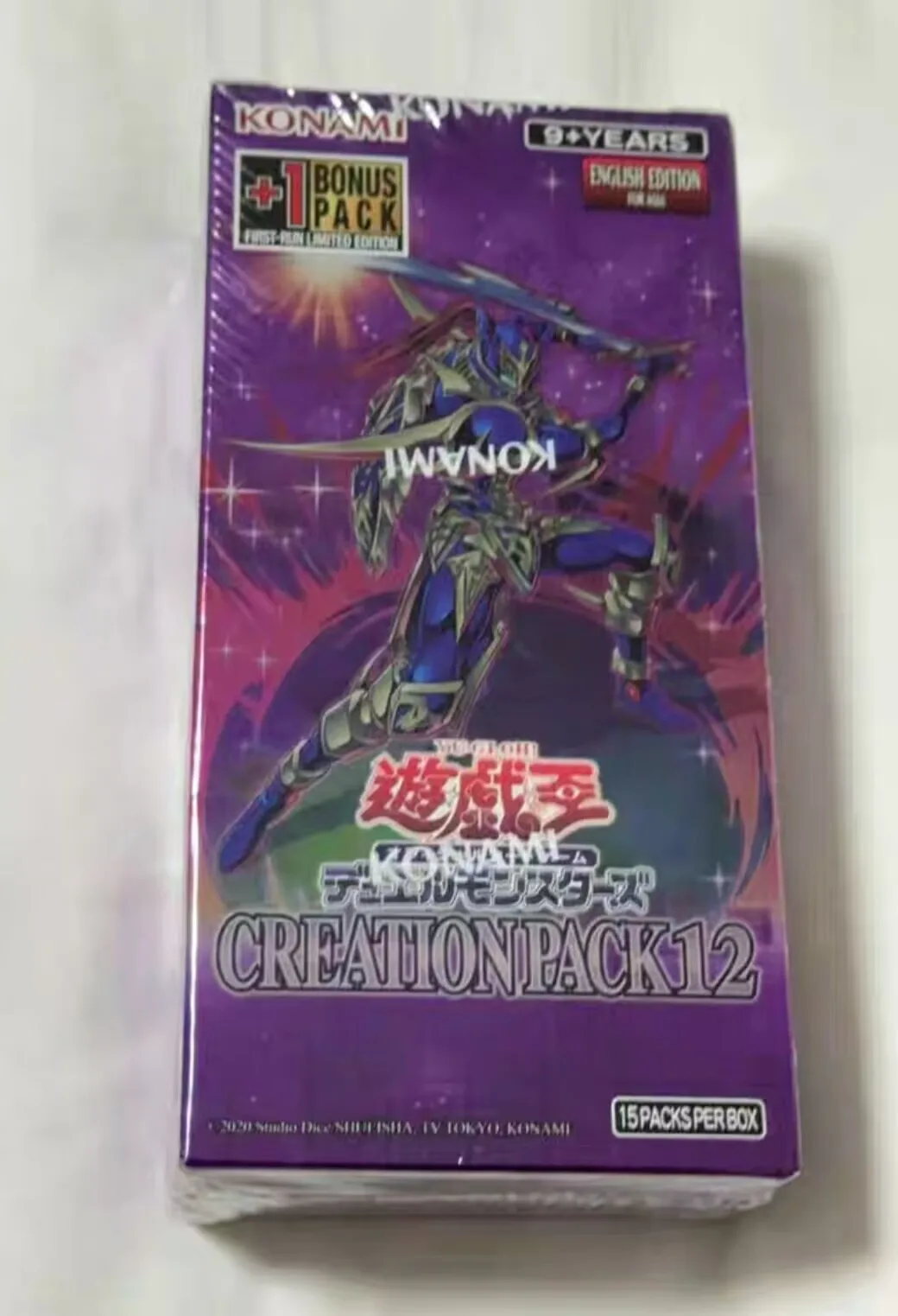 Yugioh KONAMI CR12 Creation Pack 12 Black Luster Soldier Legendary Swordsman CP12 Asian English Collection Sealed Booster Box