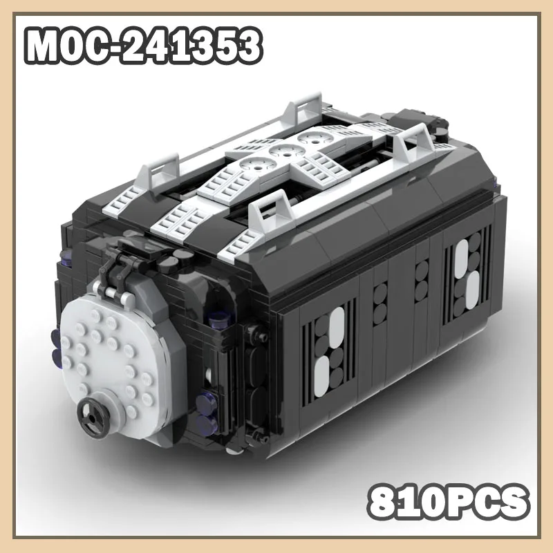 

MOC-241353 Space War Set Base - Restroom Building Blocks Creative Accessories Gift Klocki Shuttlecraft Space Base Module 810PCS