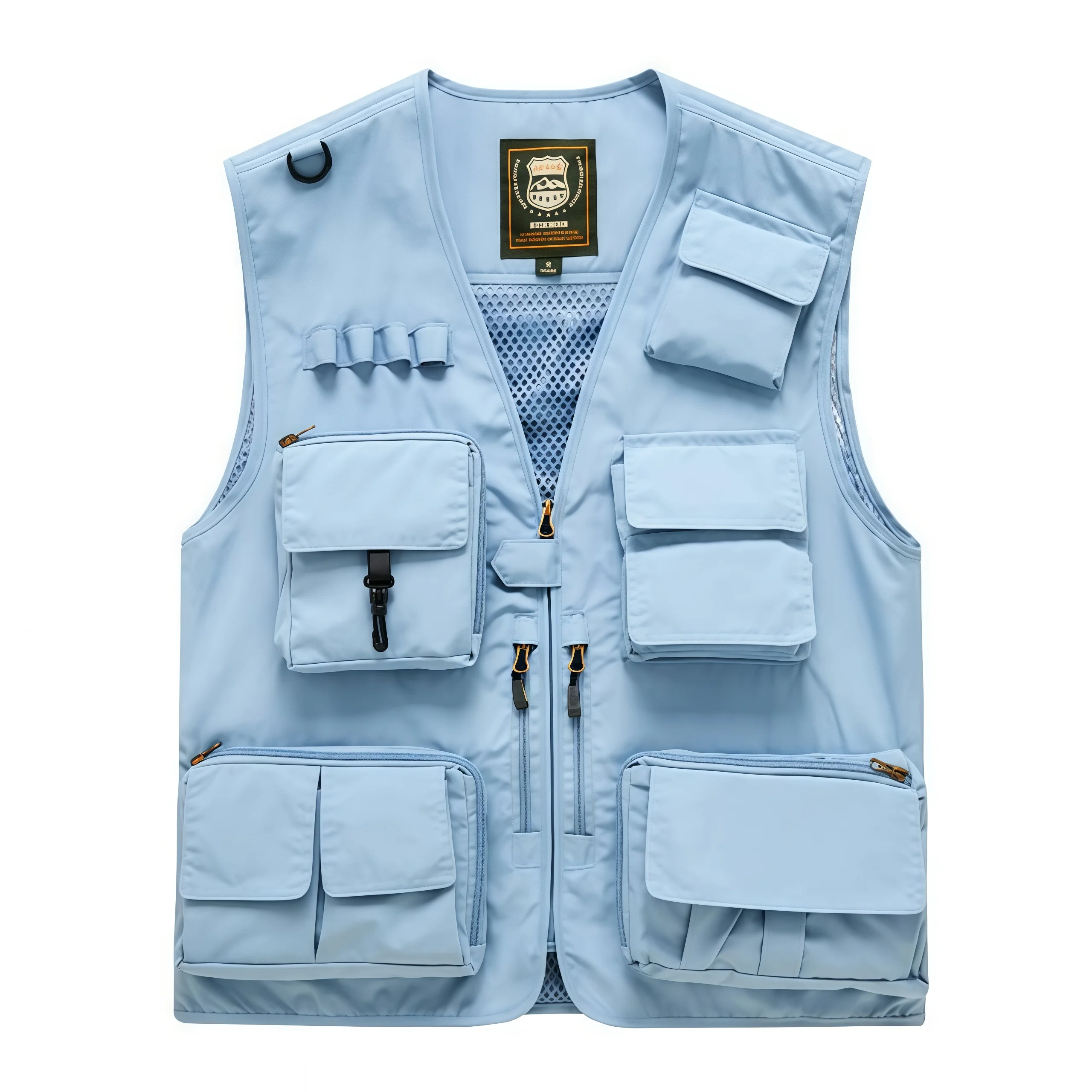 

7XL, новинка, 15 цветов, дышащий уличный жилет с несколькими карманами, жилет с логотипом на заказ, рабочая одежда для фотосъемки, летний двусторонний жилет