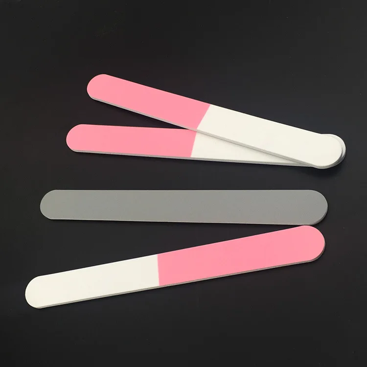 20 pcs/lot  3 way pink nail polishing file  nail buffer file manicure tool