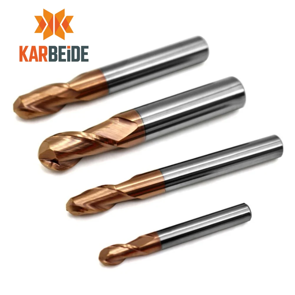 

Solid carbide ball nose end mill HRC55, 2 flutes Flat End Mill R7x28x100 R6x24x150