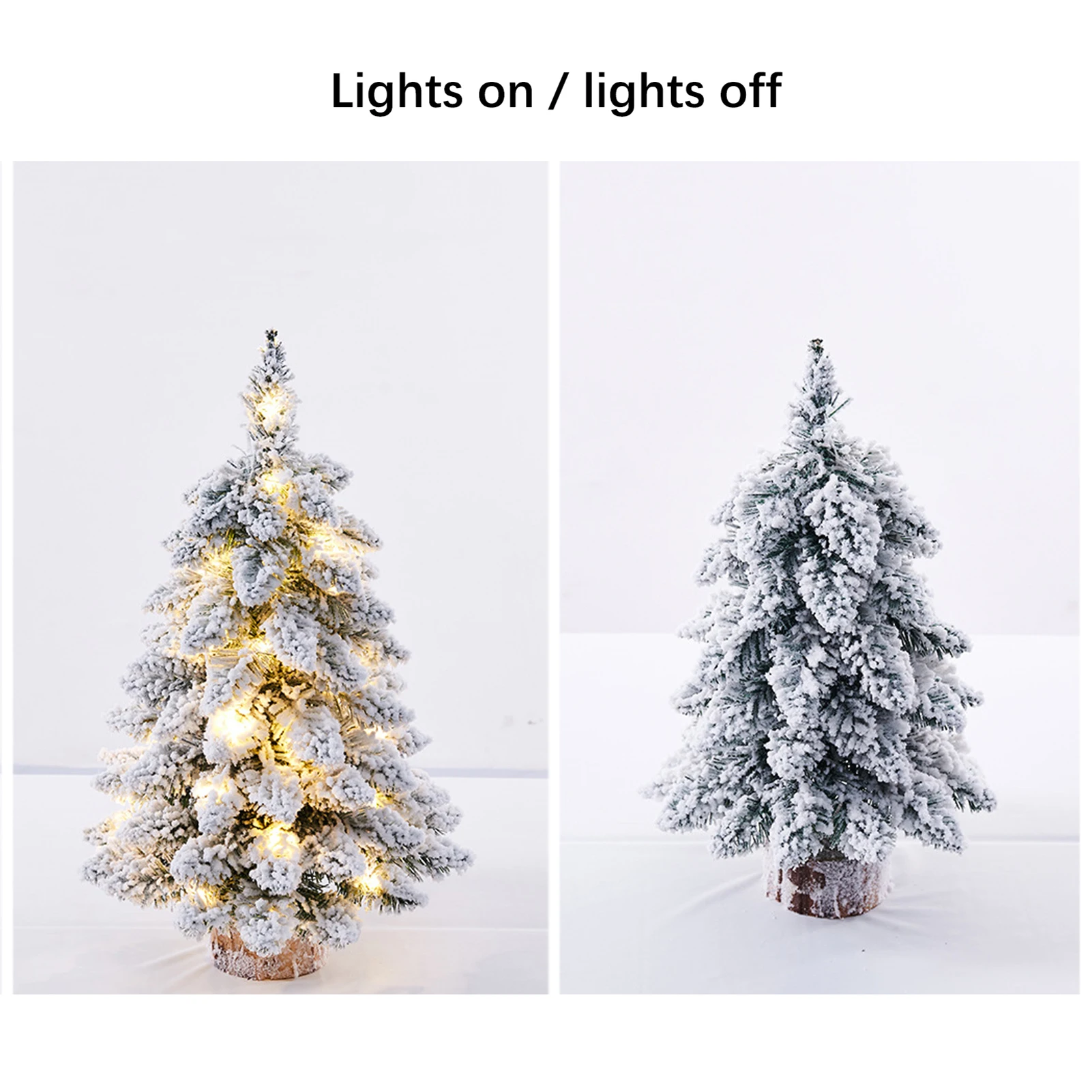 Árbol de Navidad Artificial de mesa, árbol de Navidad Artificial de 45cm, Mini decoración de simulación de PVC versátil, adorno de mesa para árbol de Navidad ﻿