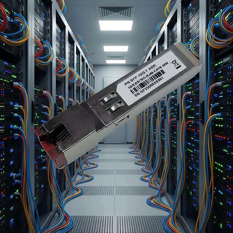 10GBase-T SFP+ to RJ-45 Transceiver, 2.5G 5Gbe SFP+ Copper Ethernet CAT6a Module, up to 30-Meter, for Cisco SFP-10G-T, Mikrotik