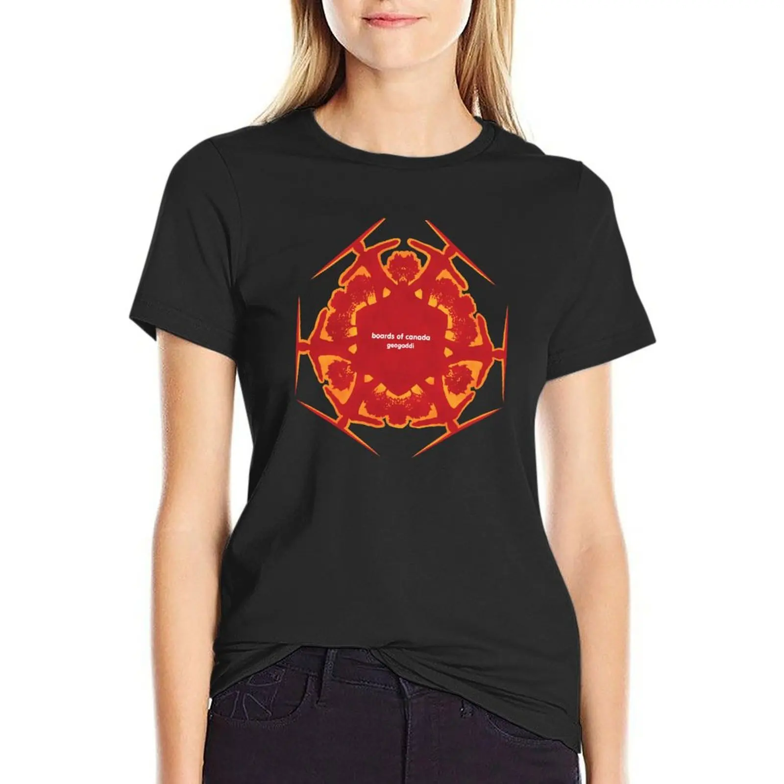 Boards of Canada Geogaddi colour T-Shirt funny female tees Blouse t-shirt dress for Women sexy