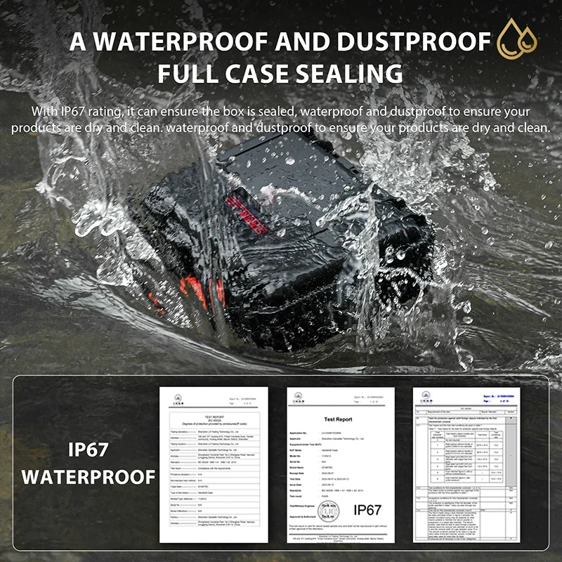 STARTRC 2-lagiger tragbarer Aufbewahrungskoffer, harte, wasserdichte Tragetasche für Insta360 Ace Pro/Ace Kamera, Reisekoffer, Zubehör