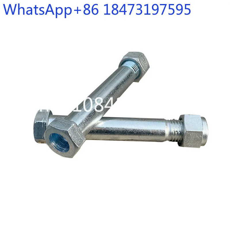 2pcs Miniature excavator pin bucket shaft excavator steel sleeve excavator accessories diameter 25 solid butter hexagonal bolt